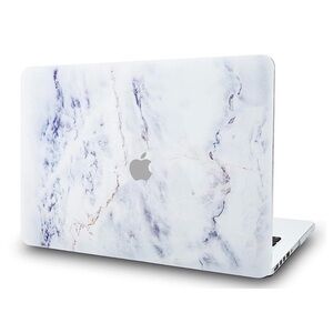 NEW MacBook Pro 13 Inch Blue White Marble Hardshell Case